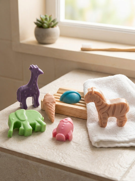 Kids Novelty Soap Set – Handmade Fun Shapes