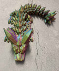 Articulated Flexi Dragon | 3D Printed Fidget Toy & Desk Figurine | 8 Inch | Chilvera 3D