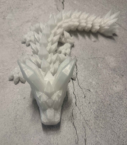 Articulated Flexi Dragon | 3D Printed Fidget Toy & Desk Figurine | 8 Inch | Chilvera 3D