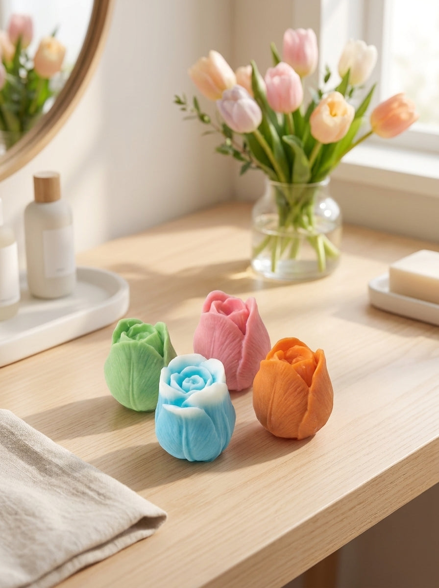 Tulip Soap Set of 4 – Handmade Novelty Bars