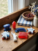 Patriotic Mini Soap Set of 4 – Red, White & Blue
