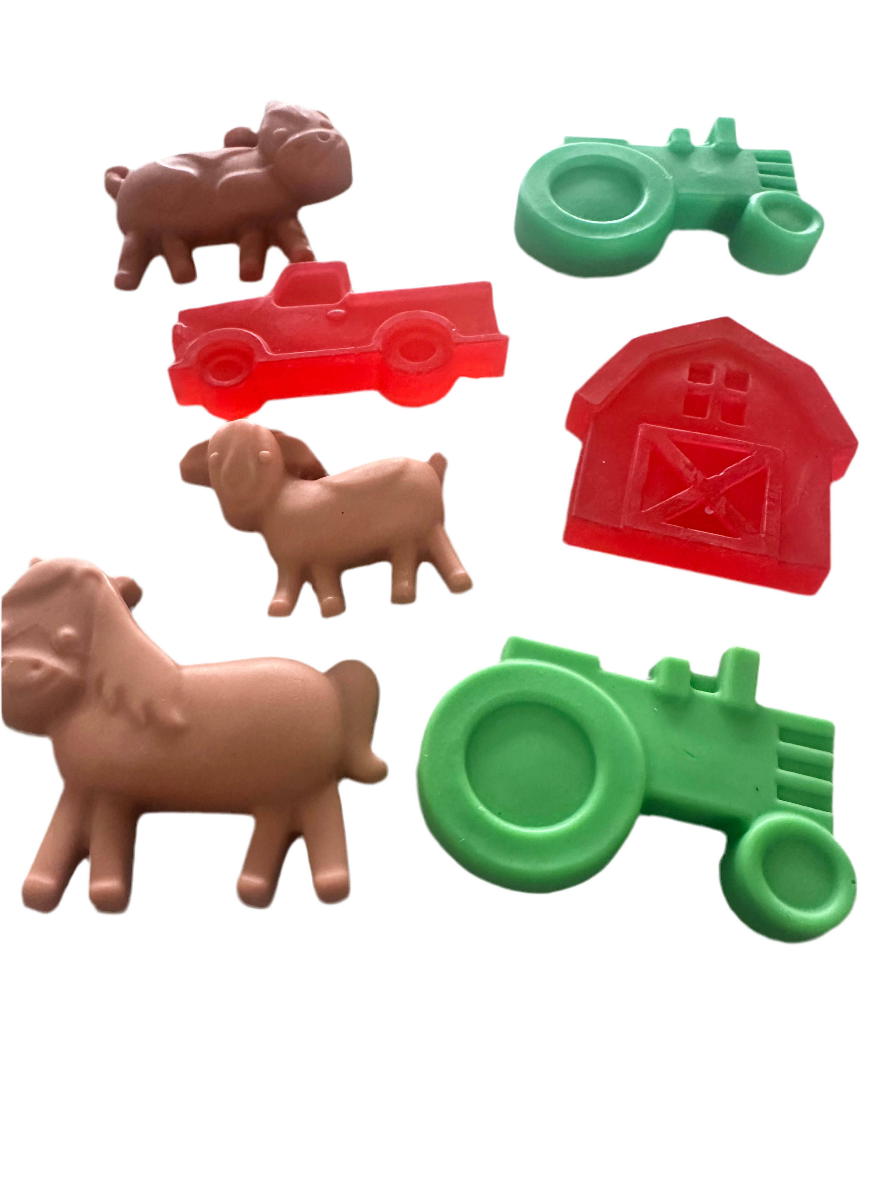 Kids Farm Soap Set | Pack of 5 | Handcrafted Novelty Bar Soap | Fun Gift for Kids