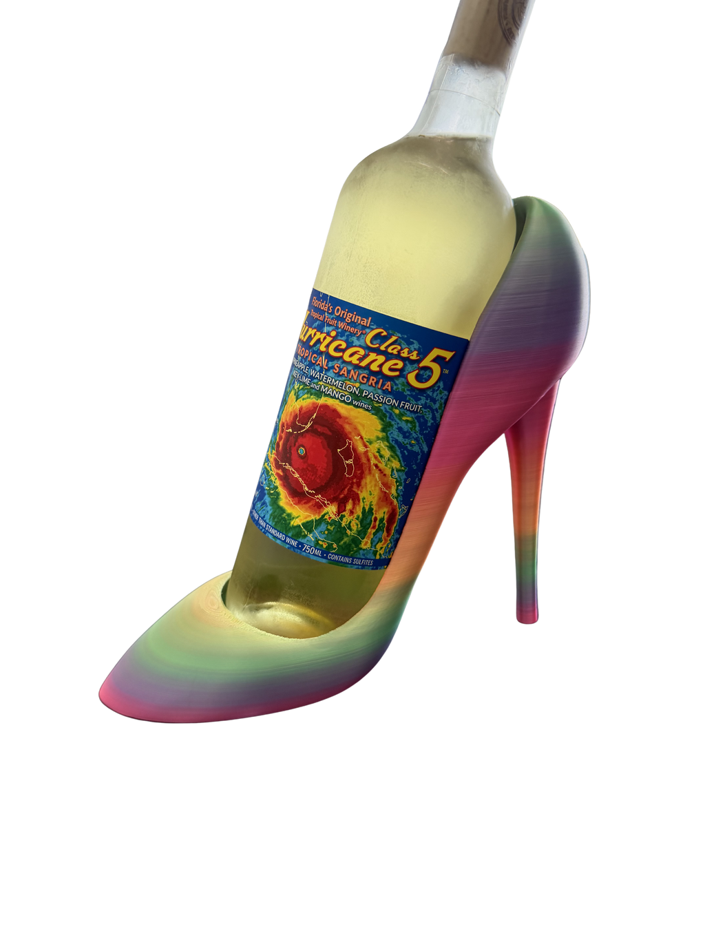 The Stiletto Pour— 3D Printed High Heel Wine Bottle Holder