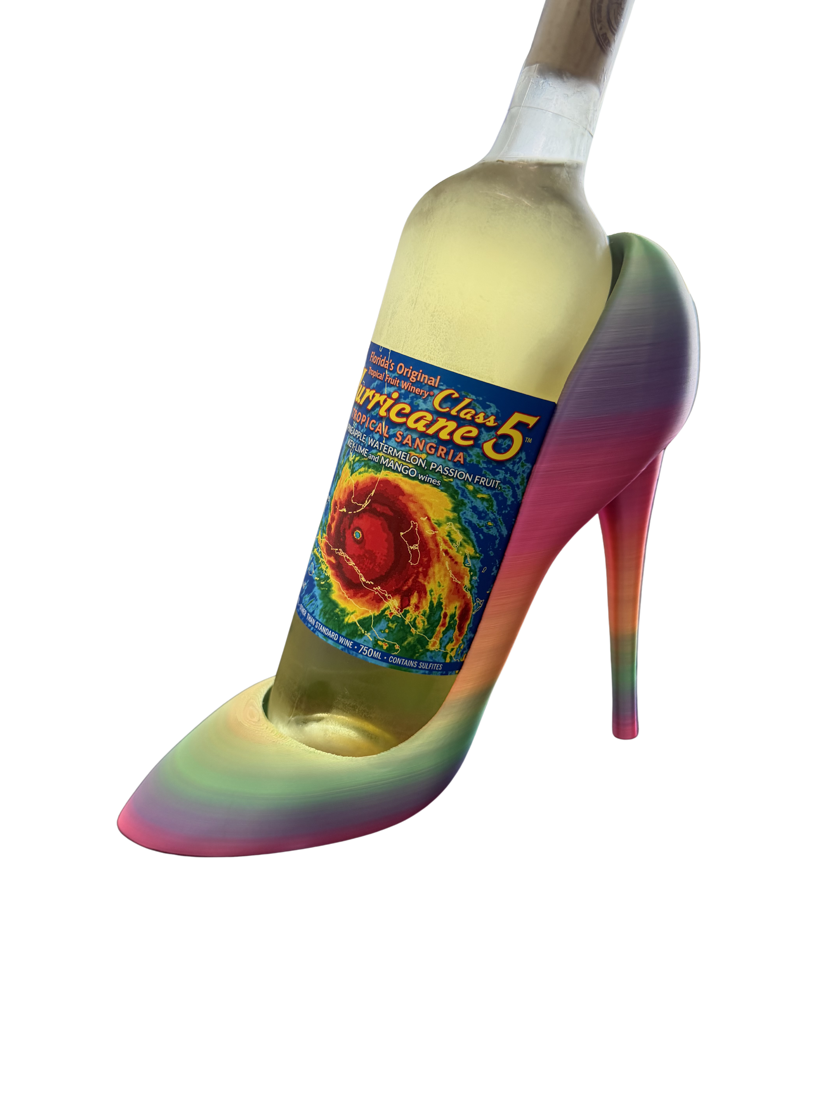 The Stiletto Pour— 3D Printed High Heel Wine Bottle Holder
