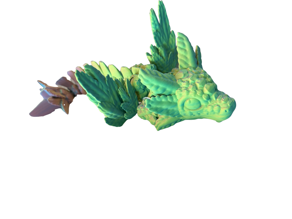 3D Printed Axolotl with Wings | Handcrafted Novelty Figure | Chilvera 3D