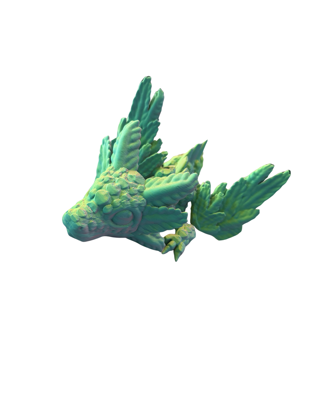 3D Printed Axolotl with Wings | Handcrafted Novelty Figure | Chilvera 3D