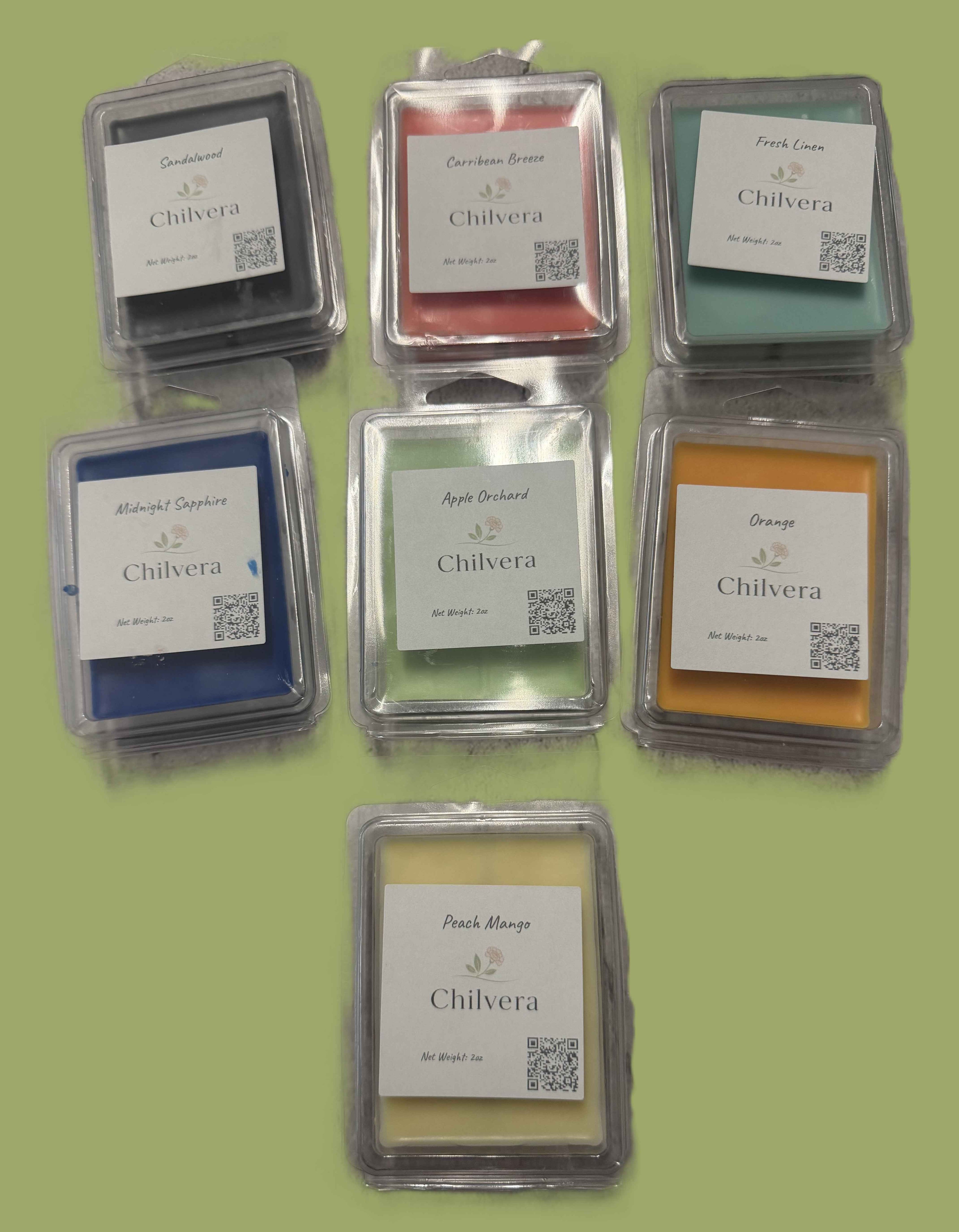 Chilvera Scented Wax Melts | Hand-Poured Small-Batch | Package of 2