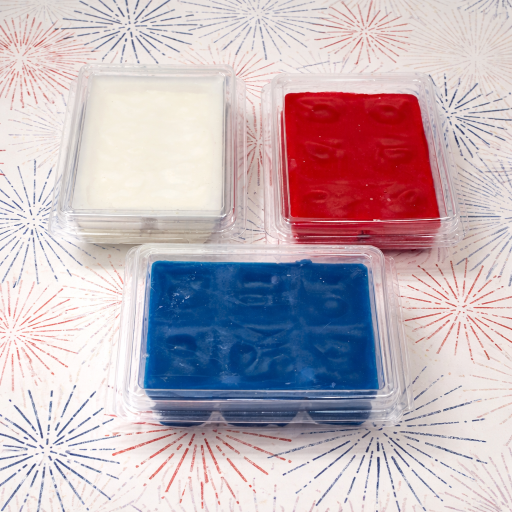 Patriotic Wax Melts in Red, White, and Blue - Chilvera