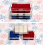 Patriotic Wax Melts in Red, White, and Blue - Chilvera