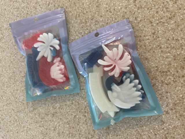 Patriotic Mini Soap Set | Pack of 4 | Handcrafted Bar Soap | Red White & Blue