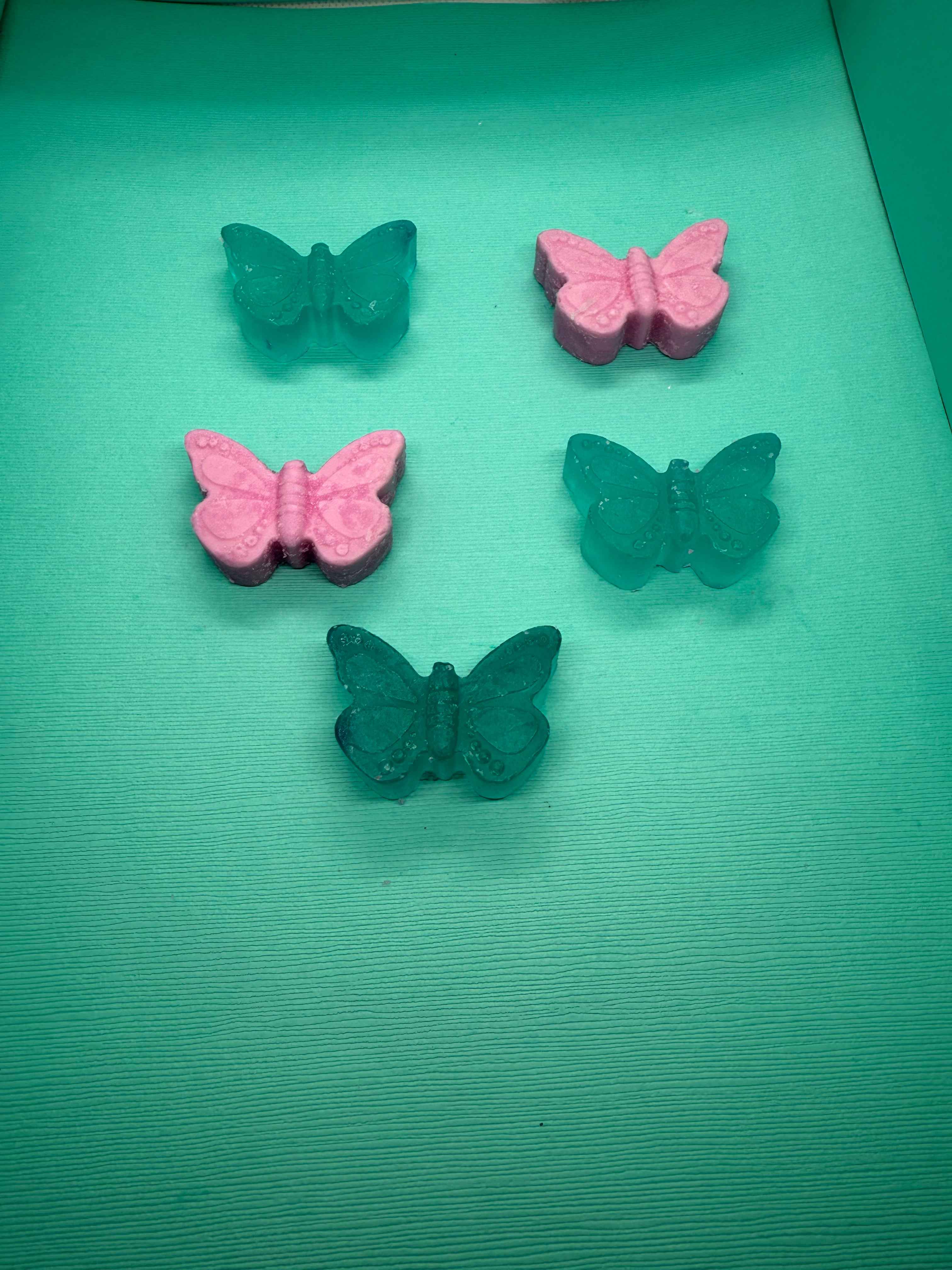 Butterfly Shaped Soap Set | Pack of 5 | Handcrafted Novelty Bar Soap | Gift Ready