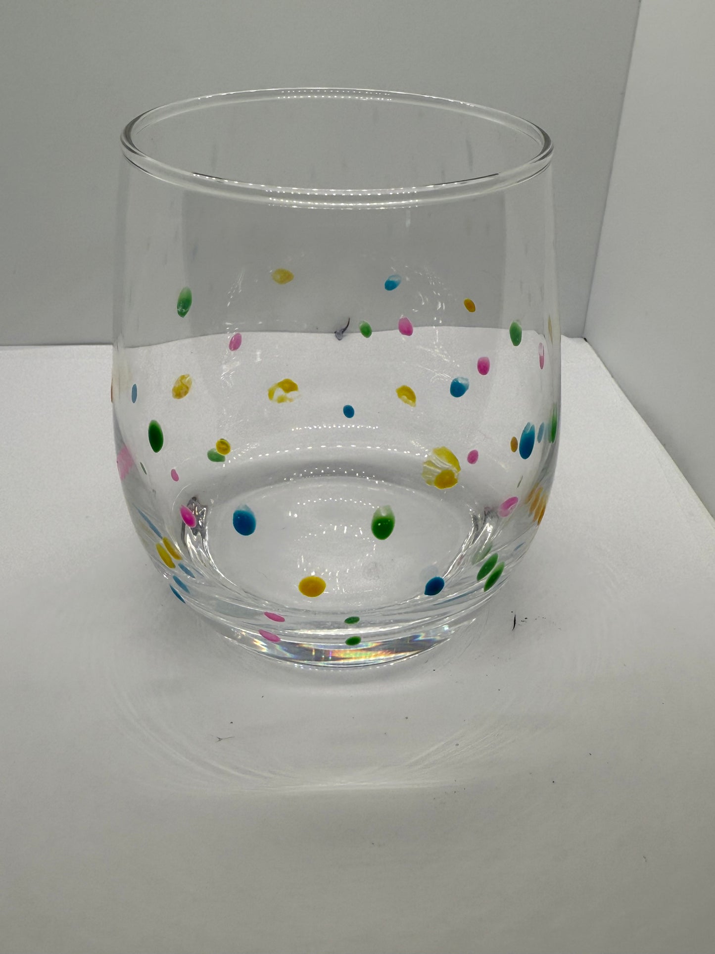 Tropic Dots 12oz Glass 🌴✨🍹