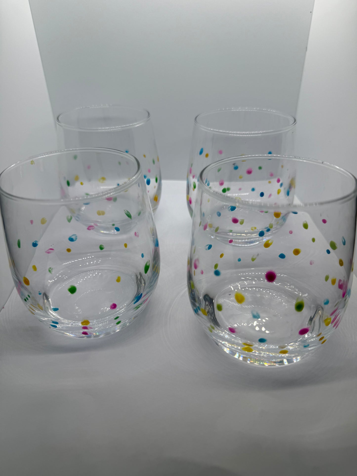 Tropic Dots 12oz Glass 🌴✨🍹