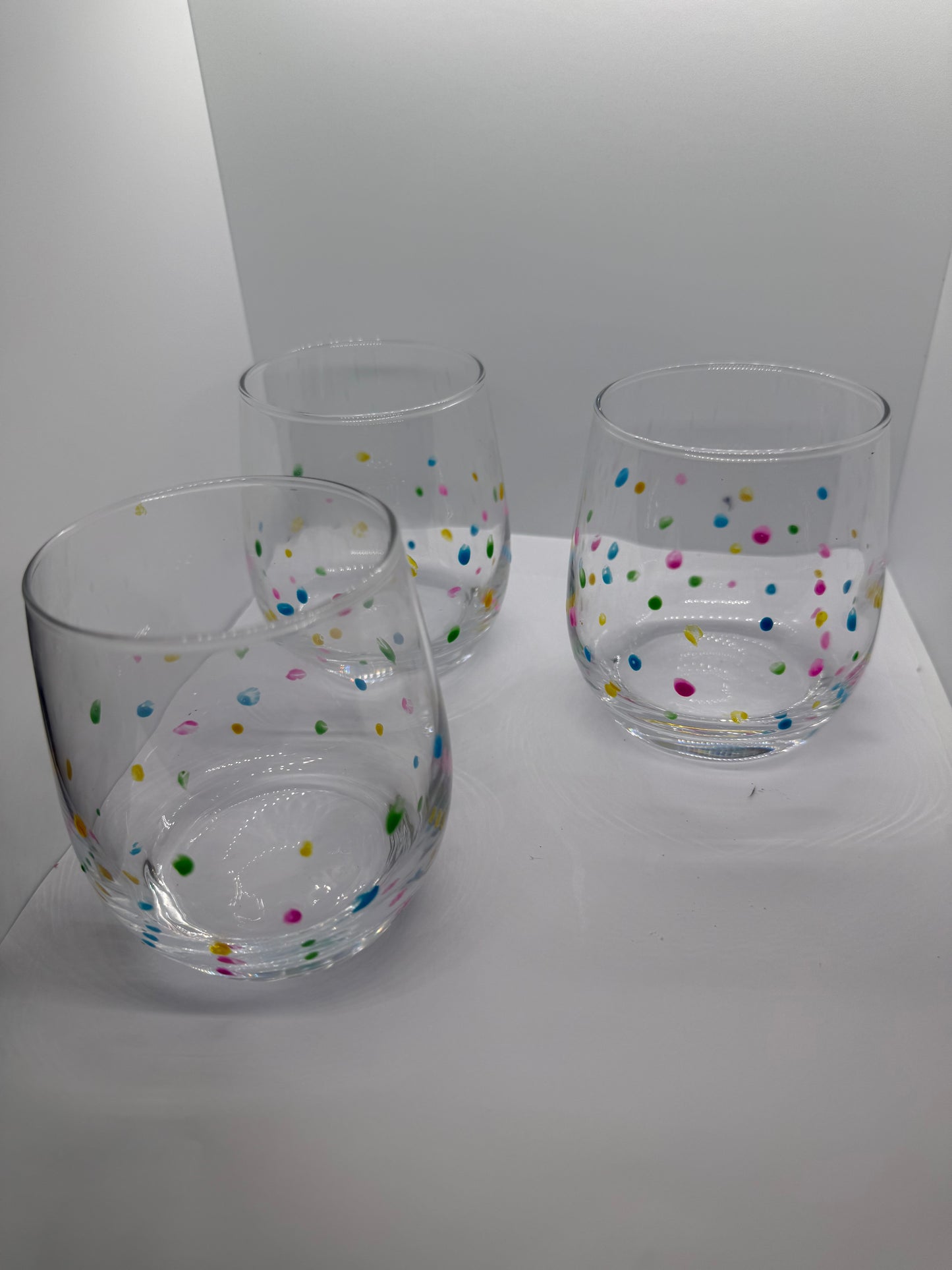 Tropic Dots 12oz Glass 🌴✨🍹