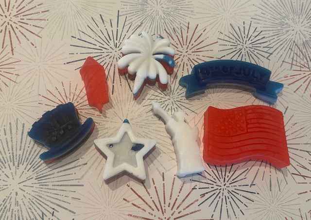 Patriotic Mini Soap Set | America's 250th Birthday | Pack of 7 | Handcrafted Bar Soap
