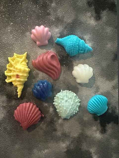 Mini Shell Soap Set | Pack of 5 | Handcrafted Decorative Bar Soap | Gift Ready