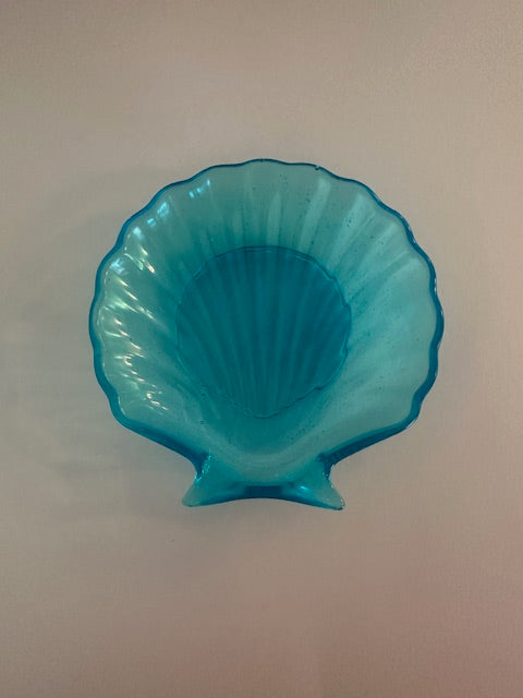 Resin Blue Seashell Soap Dish