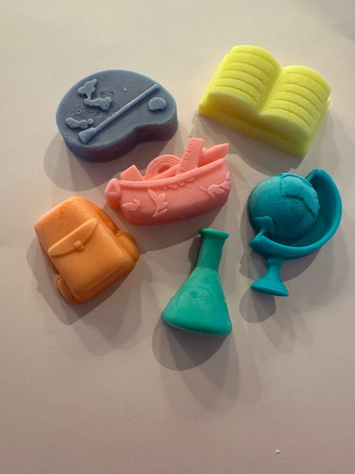 School themed mini soap set for kids, hand-poured in small batches
