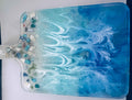 Ocean Breeze Resin Charcuterie Board — Handmade Resin Art, Serving Board, One of a Kind