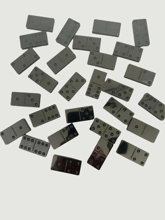 Modern and Sleek Black Domino Set