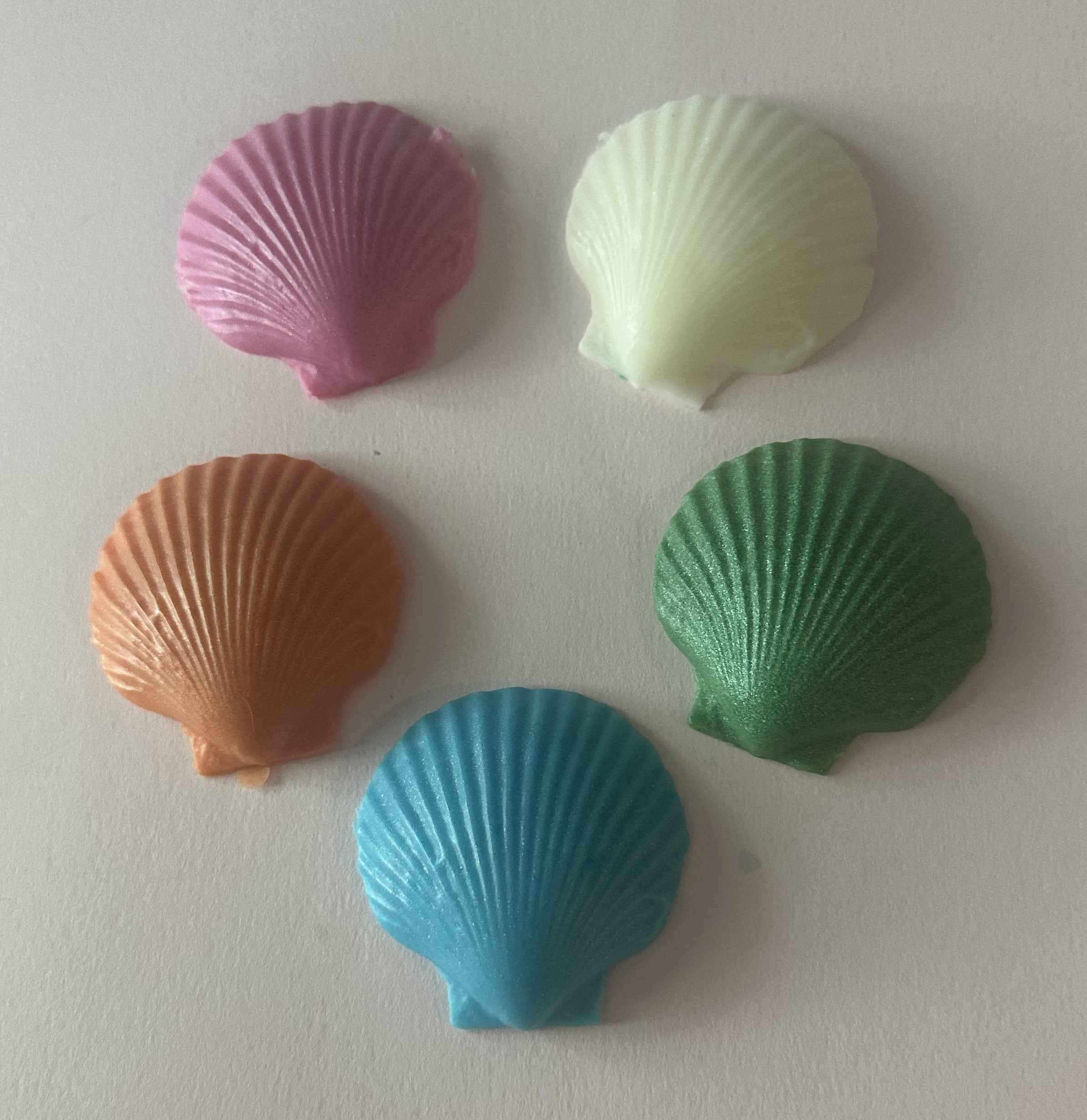 Scallop Shell Soap Sampler | Mini Bar Set | Try Every Scent | Handcrafted | SLS Free | Natural Bar Soap