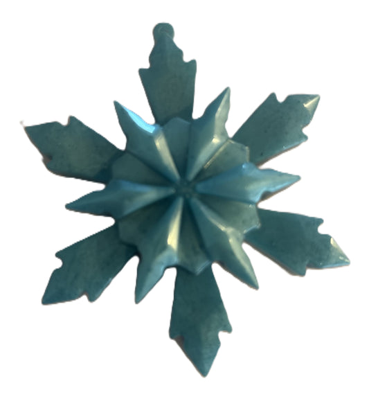Decorative Resin Snowflake Ornament, Winter Holiday Hanging Decoration