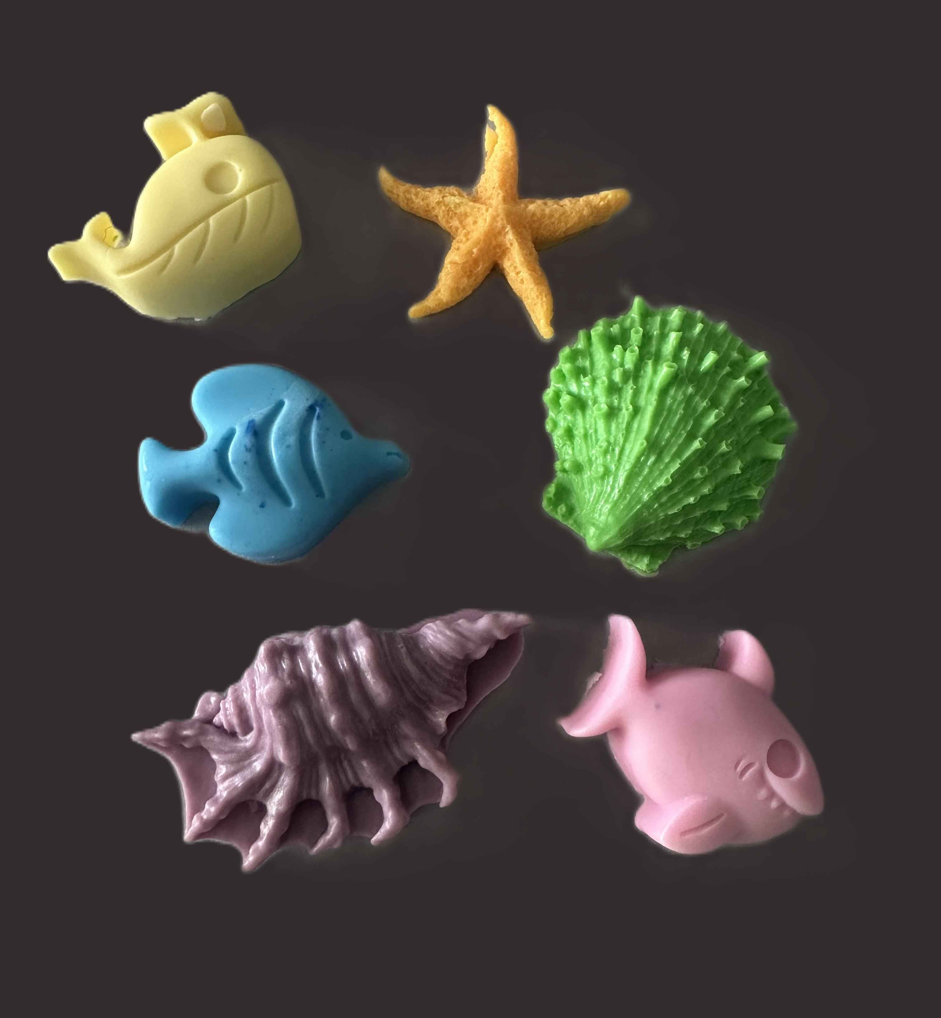 Ocean Themed Mini Soap Set | Pack of 5 | Handcrafted Novelty Bar Soap | Gift Ready