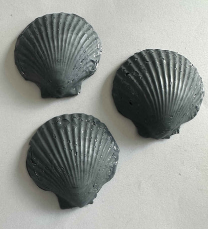 Scallop Shell Soap Set | Pack of 3 Handcrafted Bars | SLS Free | Choose Your Scent | Natural Bar Soap