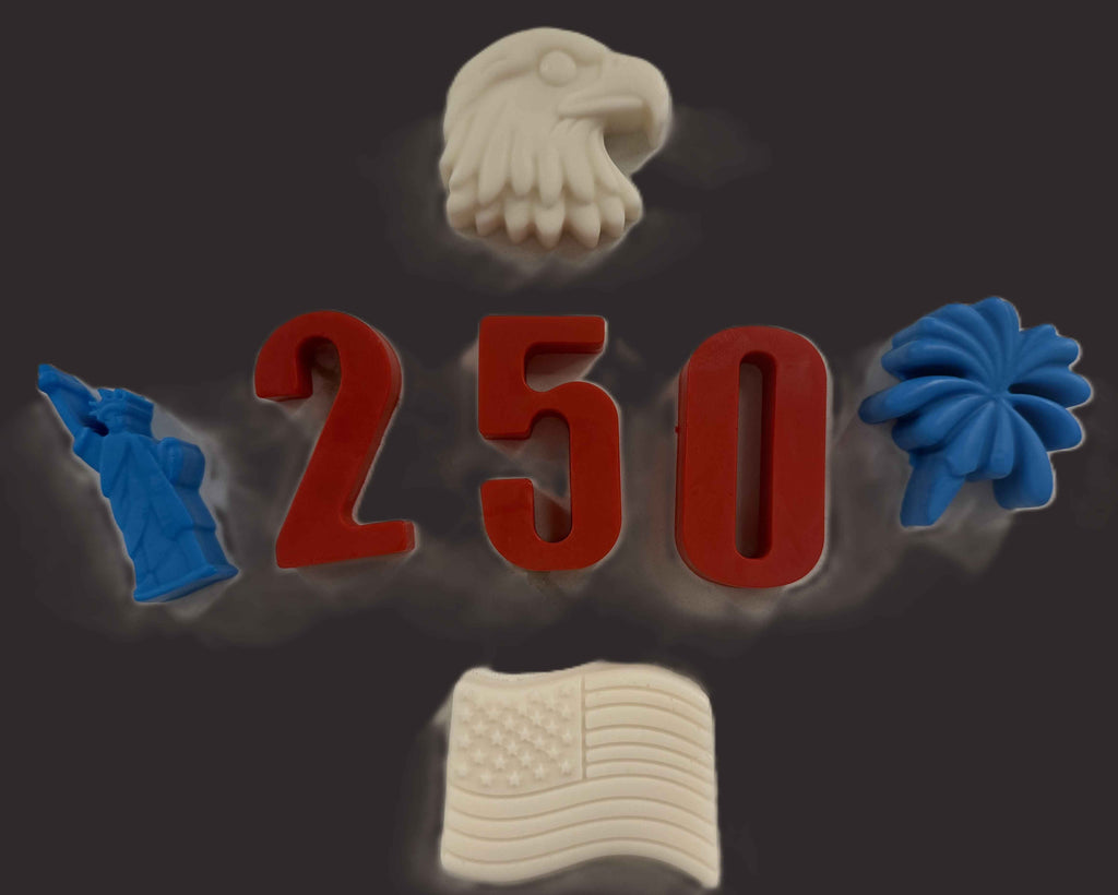 Patriotic Mini Soap Set | America's 250th Birthday | Pack of 7 | Handcrafted Bar Soap
