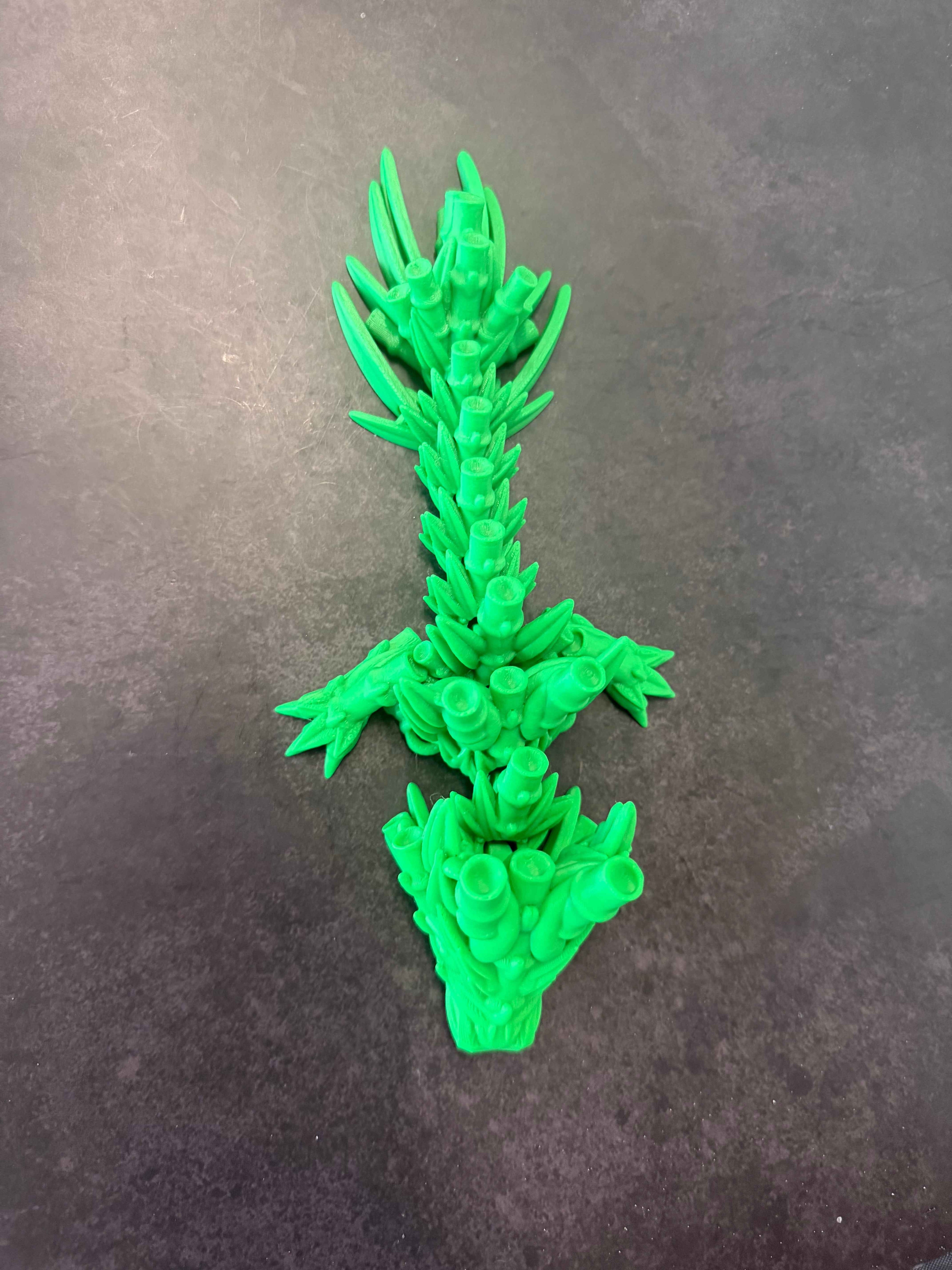 Articulated Bamboo Dragon | 3D Printed Flexi Dragon | Desk Toy & Collector Piece