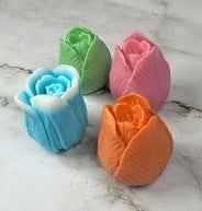 Tulip Shaped Soap Set | Pack of 4 | Handcrafted Novelty Bar Soap | Gift Ready