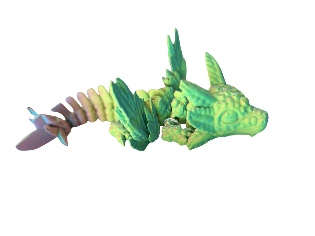 3D Printed Axolotl with Wings | Handcrafted Novelty Figure | Chilvera 3D