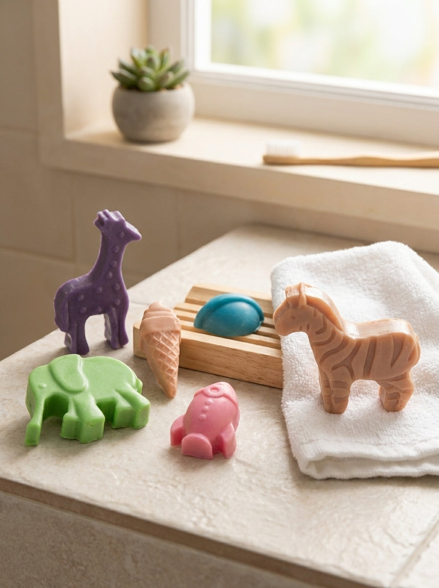 Kids Novelty Soap Set – Handmade Fun Shapes