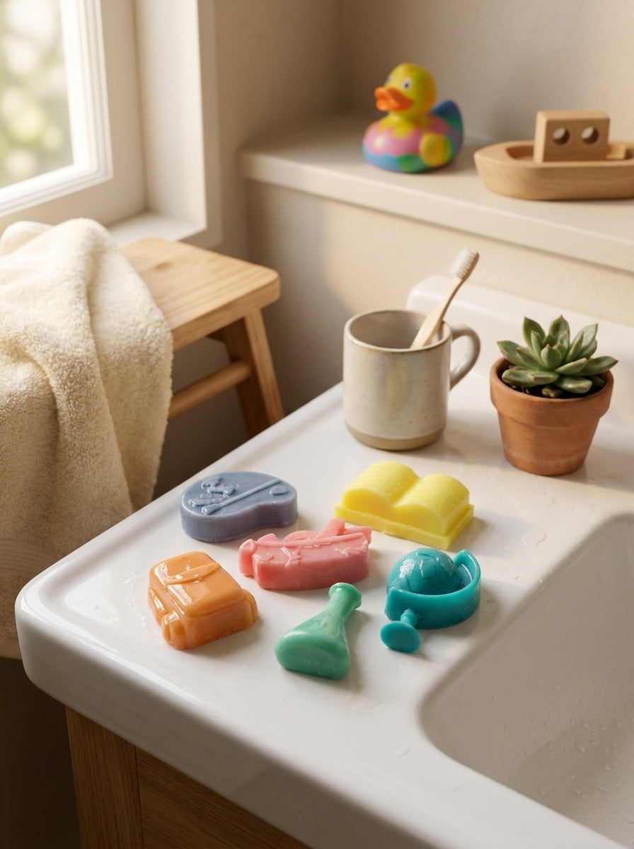 School Days Mini Soap Set – Handmade for Kids