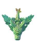 3D Printed Axolotl with Wings | Handcrafted Novelty Figure | Chilvera 3D