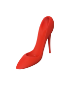 Red high-heeled wine holder