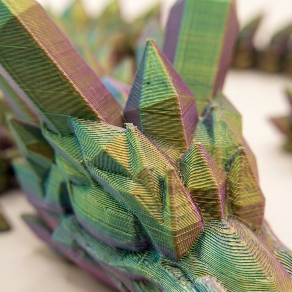 Articulated Flexi Dragon – 3D Printed Fidget, 8 Inch