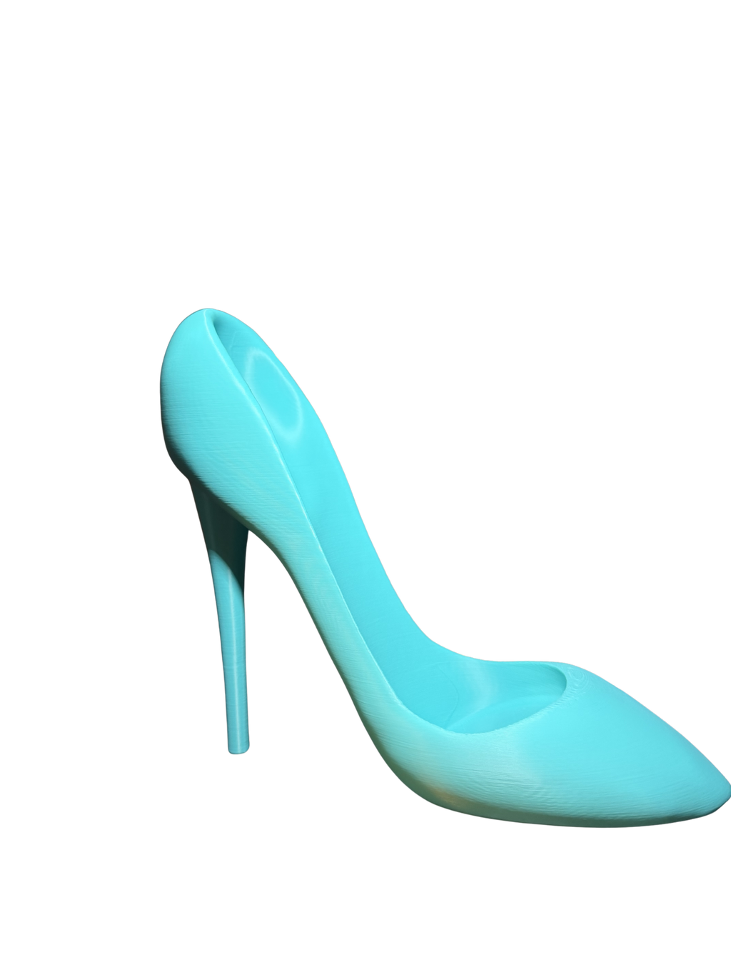 Turquoise high-heeled wine holder
