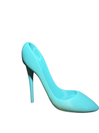 Turquoise high-heeled wine holder