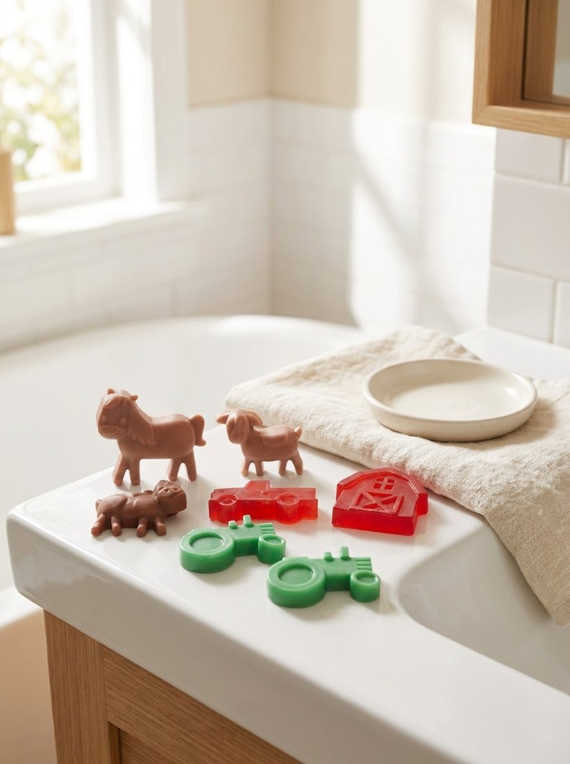 Kids Farm Soap Set of 5 – Handmade Novelty Soap