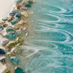 Ocean Breeze Resin Charcuterie Board – Handmade