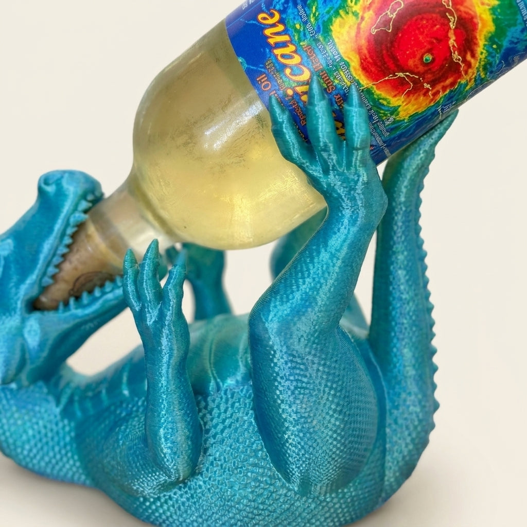 The Thirsty Dragon – 3D Printed Wine Bottle Holder