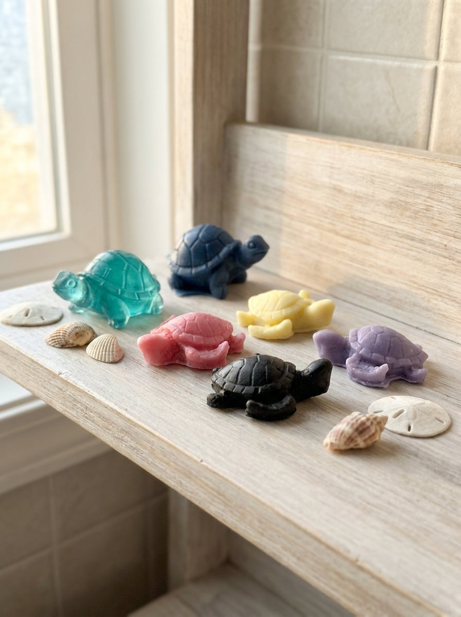 Mini Turtle Soap Collection – Set of 5