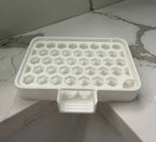 Honeycomb Soap Saver Tray with Drain Insert | Self-Draining Bar Soap Dish | 3D Printed | Bathroom & Kitchen
